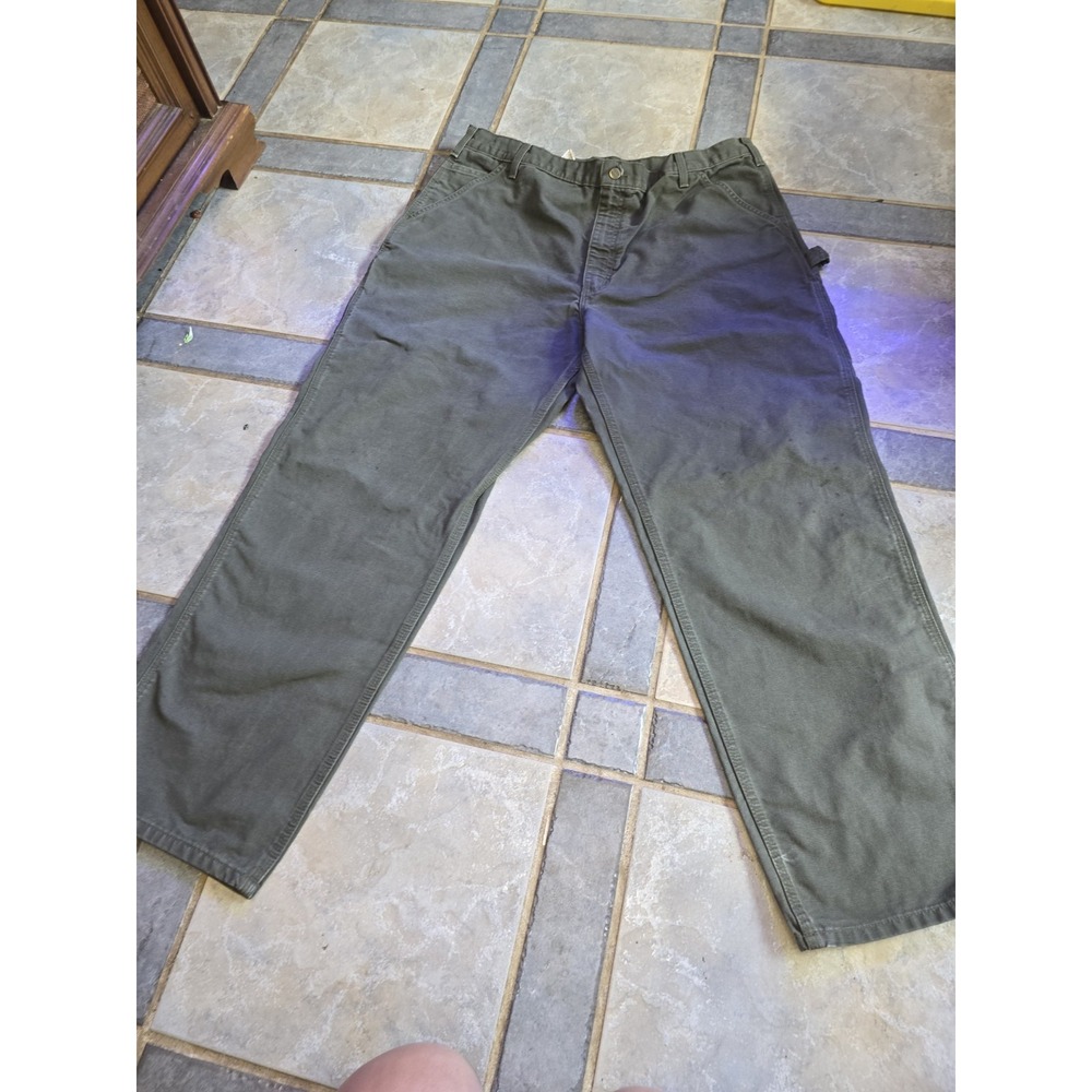 Carhartt Pants Men's 42x32 Green Carpenter